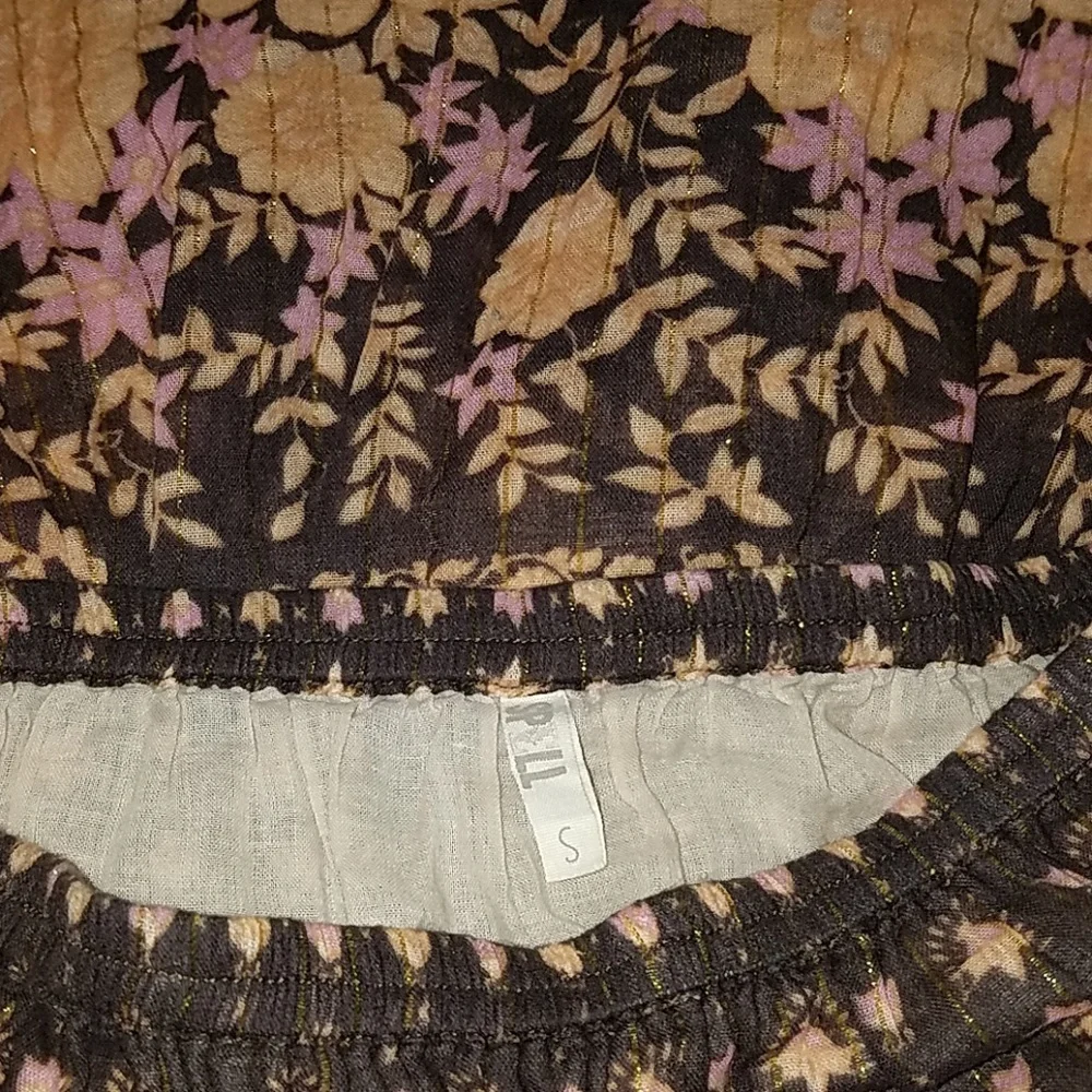 Spell designs desert rose maxi skirt raven brown S